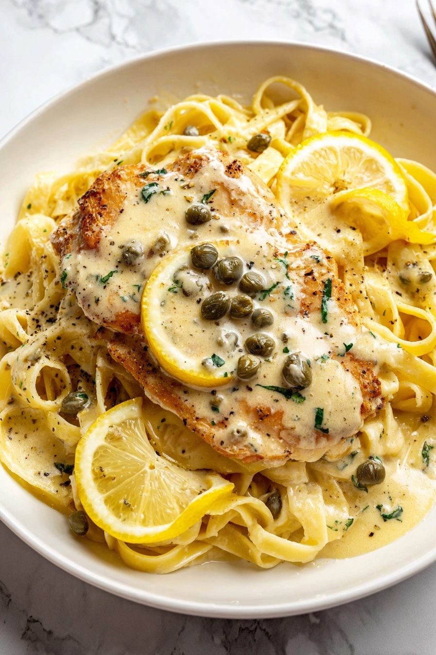 Lemon Chicken Piccata - Serving Suggestion