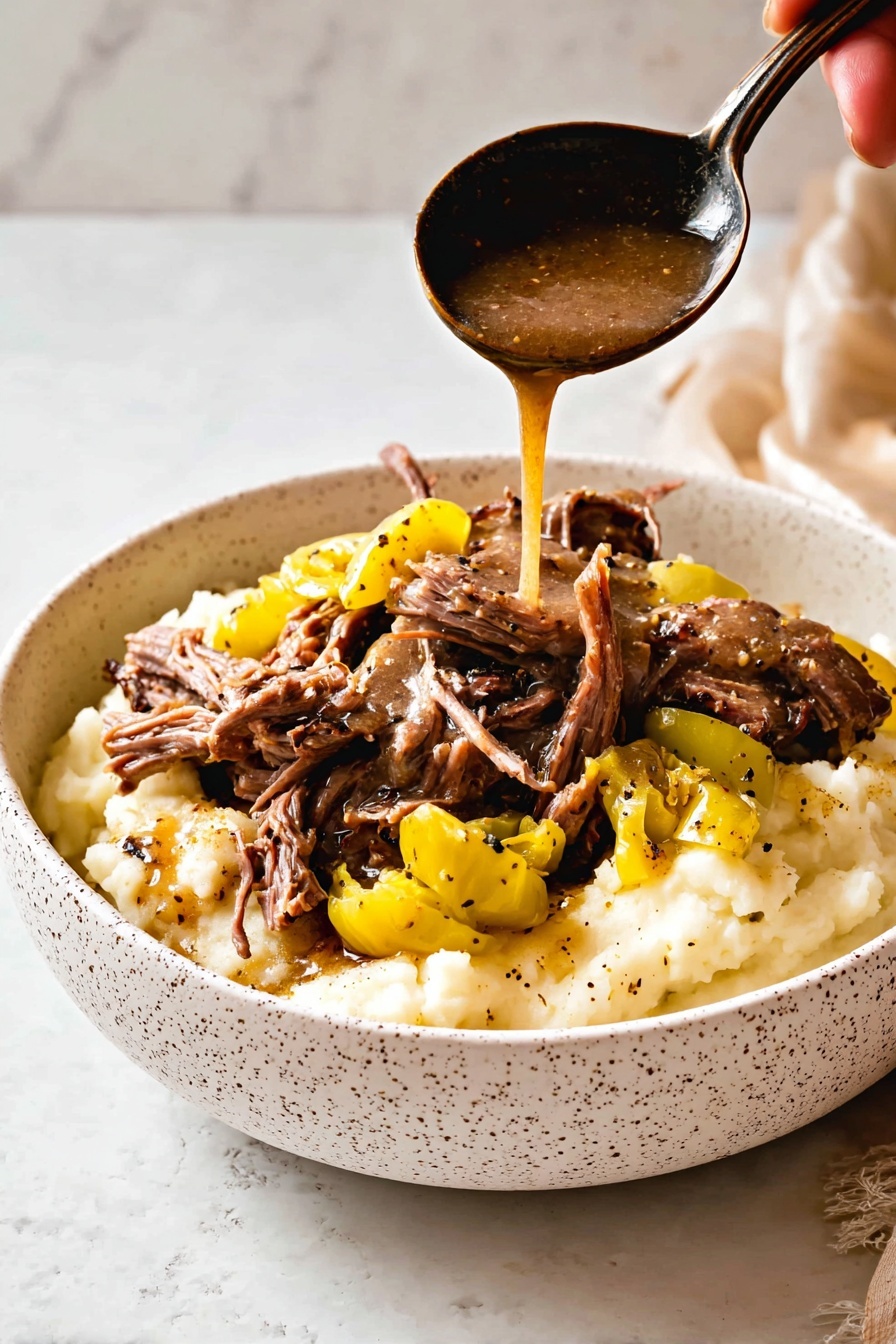 Mississippi Pot Roast - Serving Suggestion