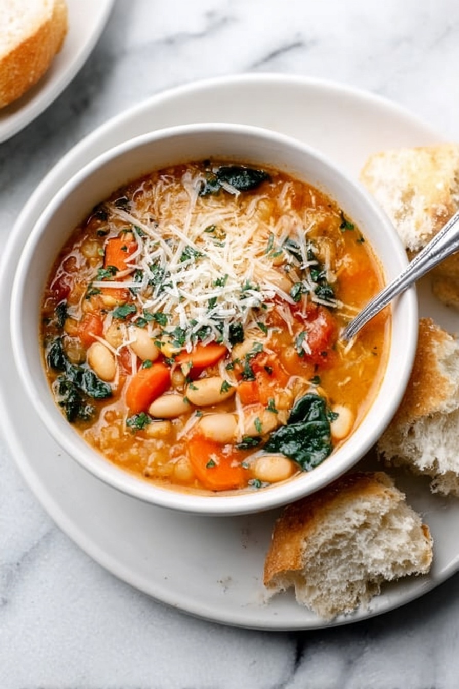 white bean soup - Serving Suggestion